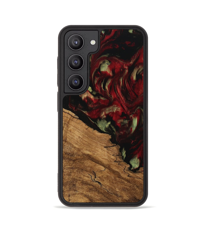 Galaxy S23 Wood Phone Case - Riekie (Red, 745100)