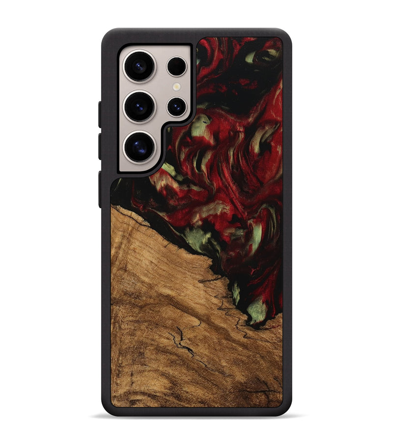 Galaxy S25 Ultra Wood Phone Case - Riekie (Red, 745100)