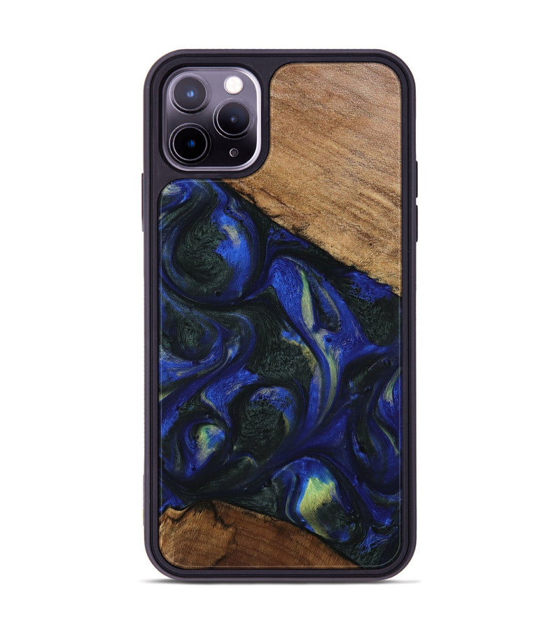 iPhone 11 Pro Max Wood Phone Case - Cherrie (Blue, 745101)