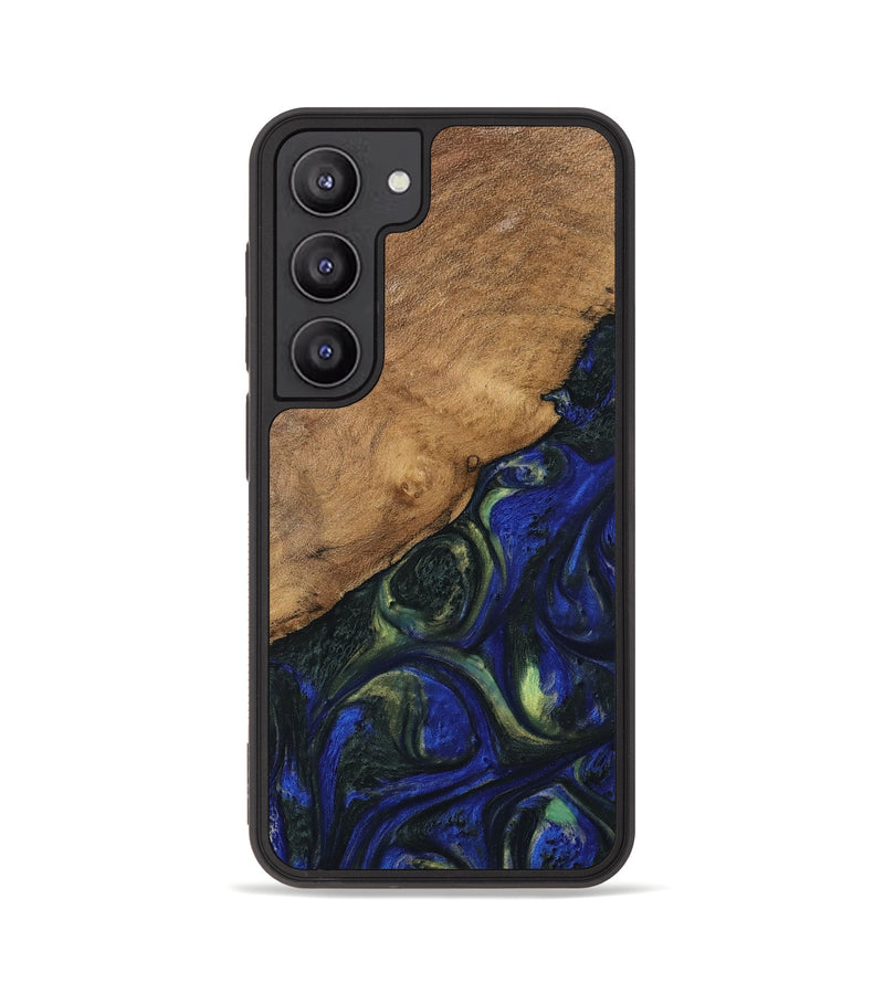 Galaxy S23 Wood Phone Case - Rozele (Blue, 745102)