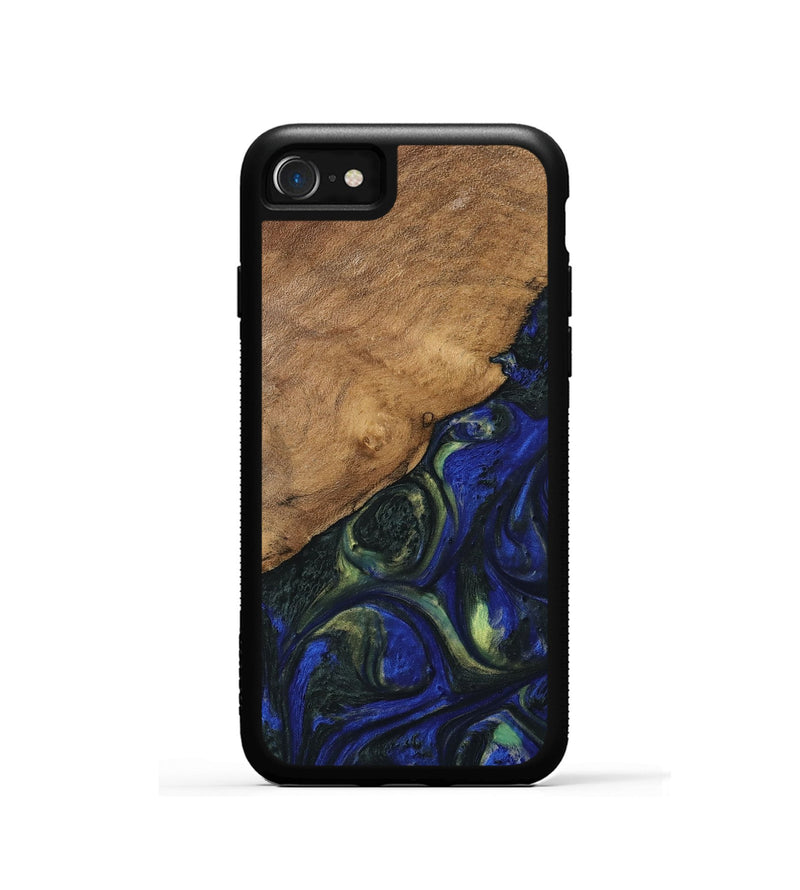 iPhone SE Wood Phone Case - Rozele (Blue, 745102)