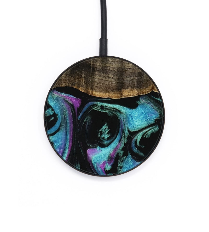 Circle Wood Wireless Charger - Tavian (Purple, 745105)