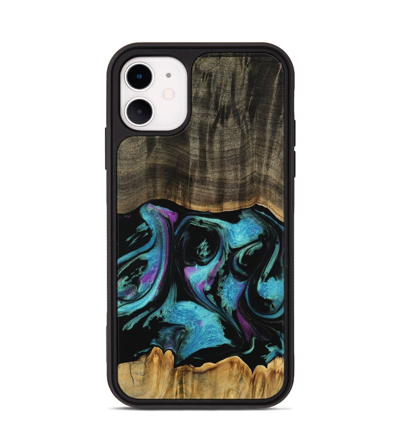 iPhone 11 Wood Phone Case - Tavian (Purple, 745105)