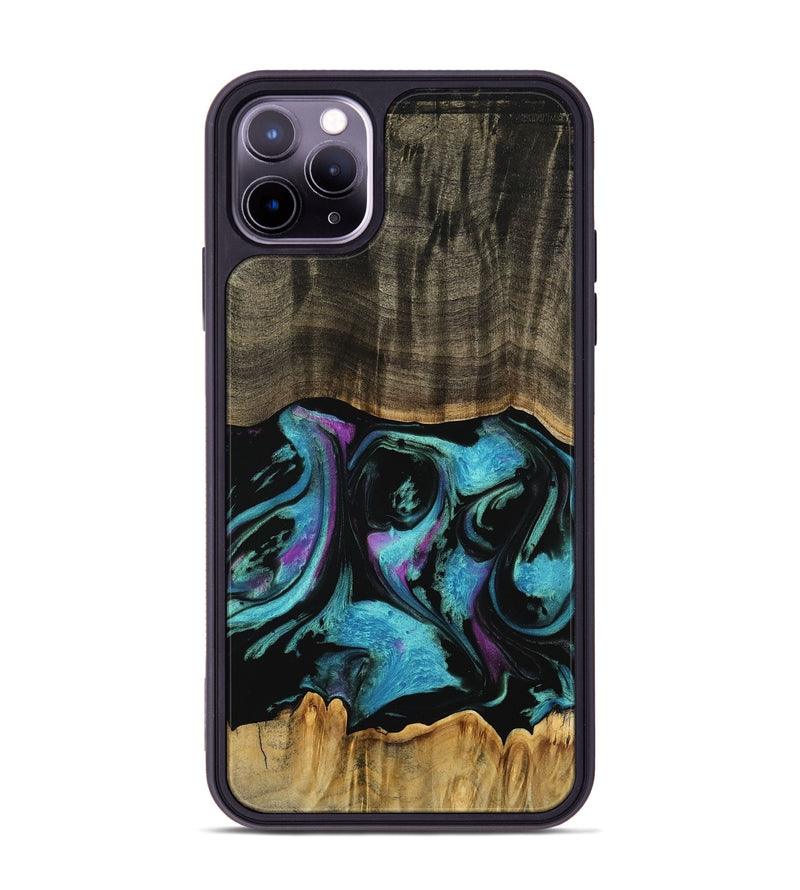 iPhone 11 Pro Max Wood Phone Case - Tavian (Purple, 745105)