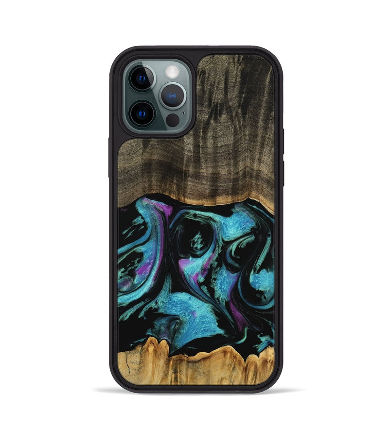 iPhone 12 Pro Wood Phone Case - Tavian (Purple, 745105)