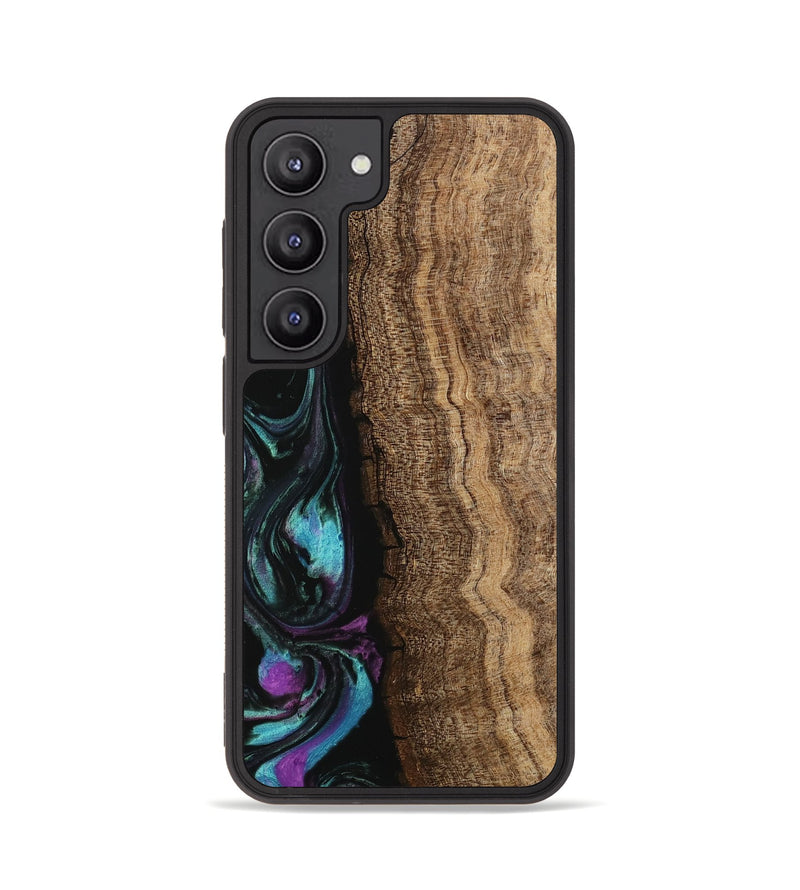 Galaxy S23 Wood Phone Case - Hannie (Purple, 745109)