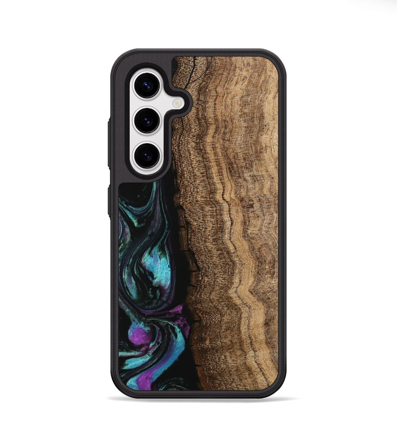 Galaxy S25 Wood Phone Case - Hannie (Purple, 745109)