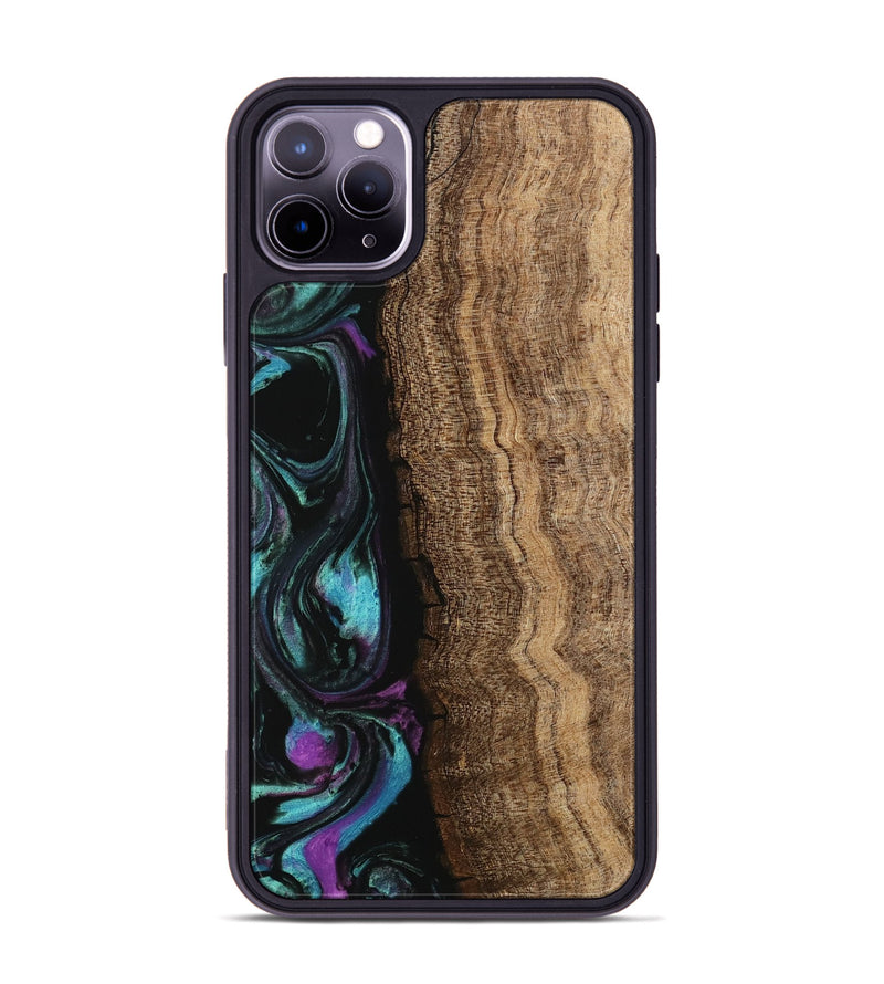 iPhone 11 Pro Max Wood Phone Case - Hannie (Purple, 745109)