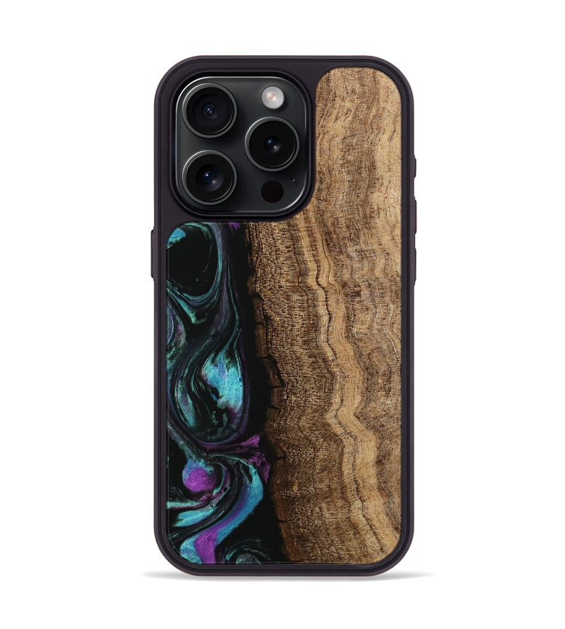 iPhone 15 Pro Wood Phone Case - Hannie (Purple, 745109)