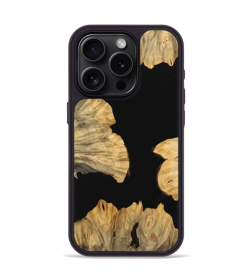 iPhone 15 Pro Wood Phone Case - Kallie (Wood Burl, 745110)