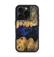 iPhone 16 Pro Wood Phone Case - Hirooki (Blue, 745111)