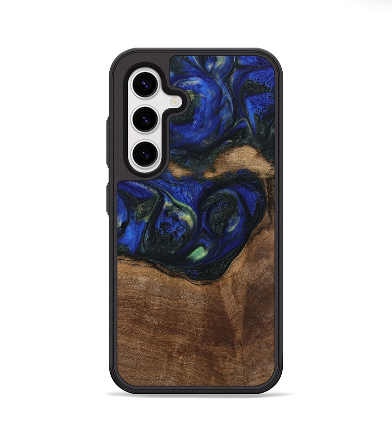 Galaxy S25 Wood Phone Case - Ebert (Blue, 745112)