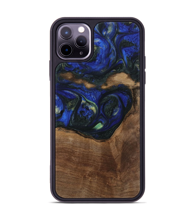 iPhone 11 Pro Max Wood Phone Case - Ebert (Blue, 745112)