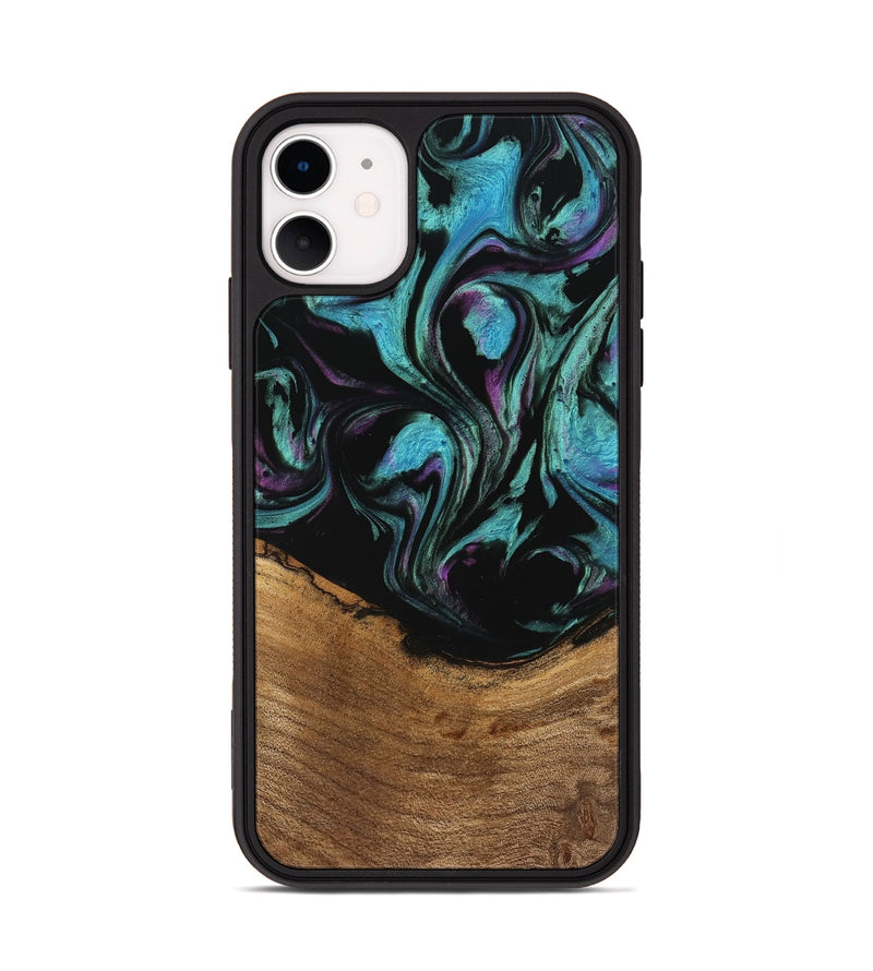 iPhone 11 Wood Phone Case - Janene (Purple, 745113)