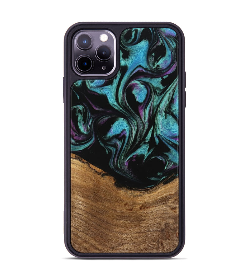 iPhone 11 Pro Max Wood Phone Case - Janene (Purple, 745113)