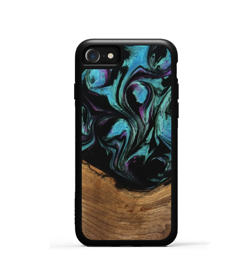 iPhone SE Wood Phone Case - Janene (Purple, 745113)