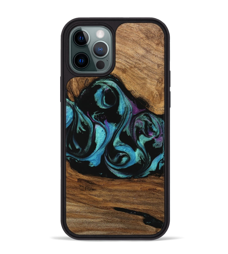 iPhone 12 Pro Max Wood Phone Case - Seneca (Purple, 745115)