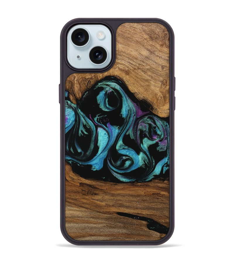 iPhone 15 Plus Wood Phone Case - Seneca (Purple, 745115)