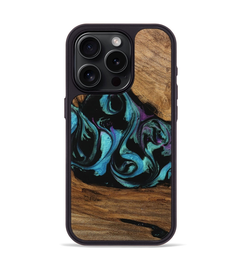 iPhone 15 Pro Wood Phone Case - Seneca (Purple, 745115)