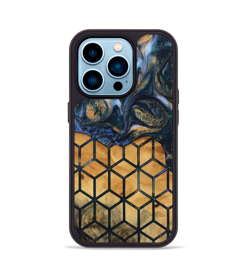 iPhone 14 Pro Wood Phone Case - Helsa (Pattern, 745118)