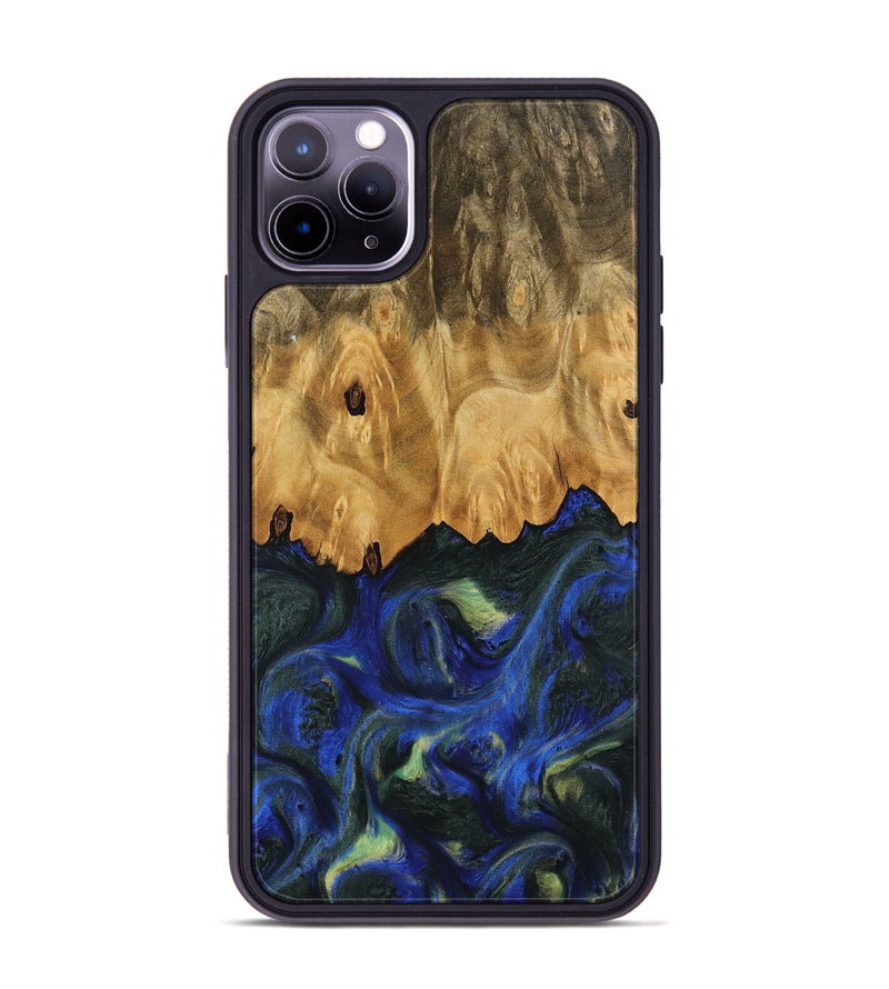 iPhone 11 Pro Max Wood Phone Case - Hjalmer (Blue, 745123)