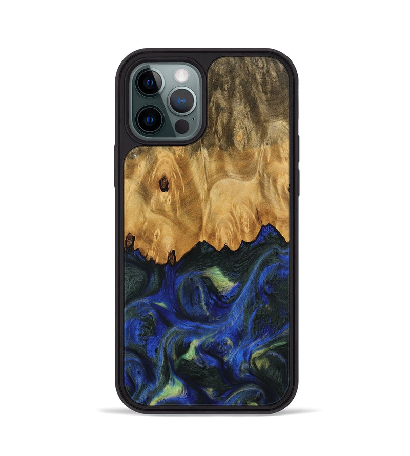 iPhone 12 Pro Wood Phone Case - Hjalmer (Blue, 745123)