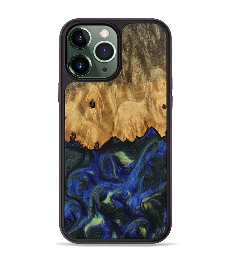 iPhone 13 Pro Max Wood Phone Case - Hjalmer (Blue, 745123)