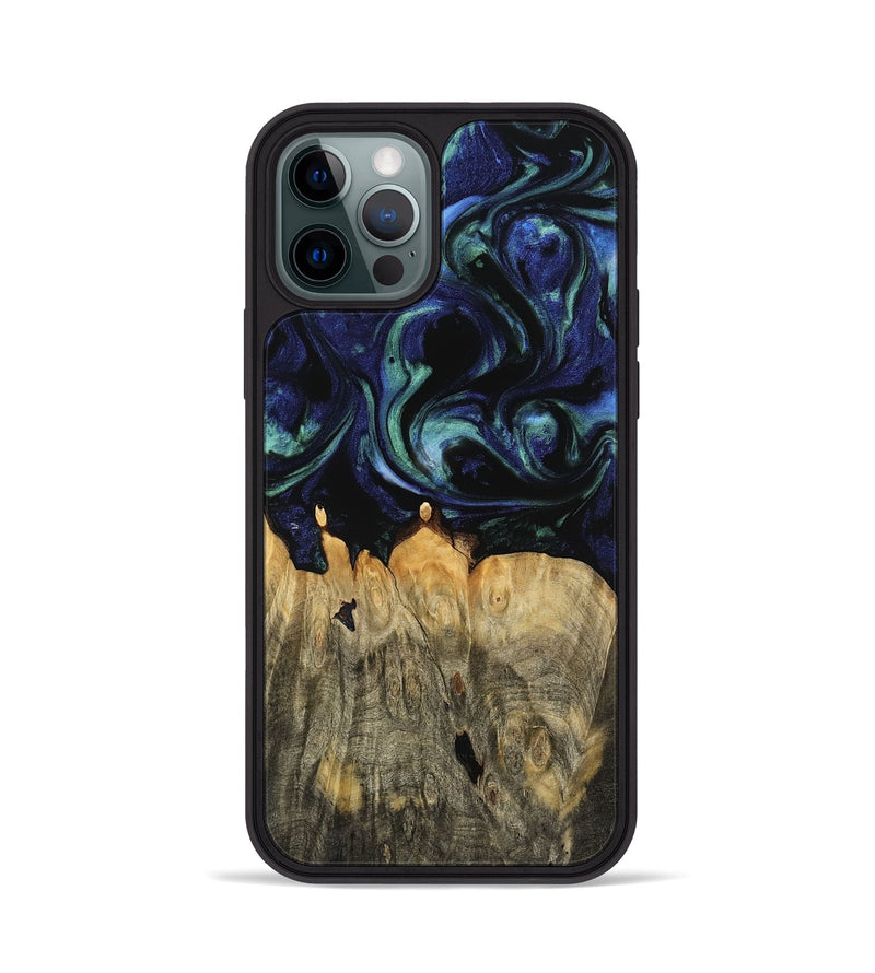 iPhone 12 Pro Wood Phone Case - Nani (Blue, 745124)