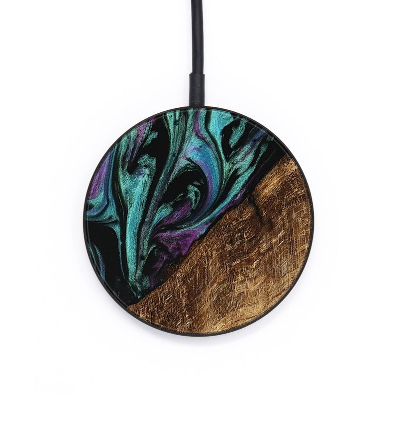 Circle Wood Wireless Charger - Iolande (Purple, 745128)