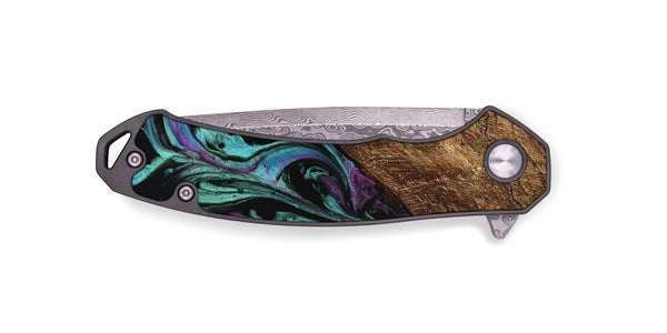 EDC Wood Pocket Knife - Iolande (Purple, 745128)