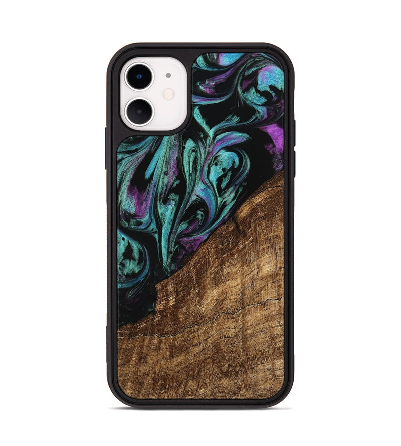 iPhone 11 Wood Phone Case - Iolande (Purple, 745128)