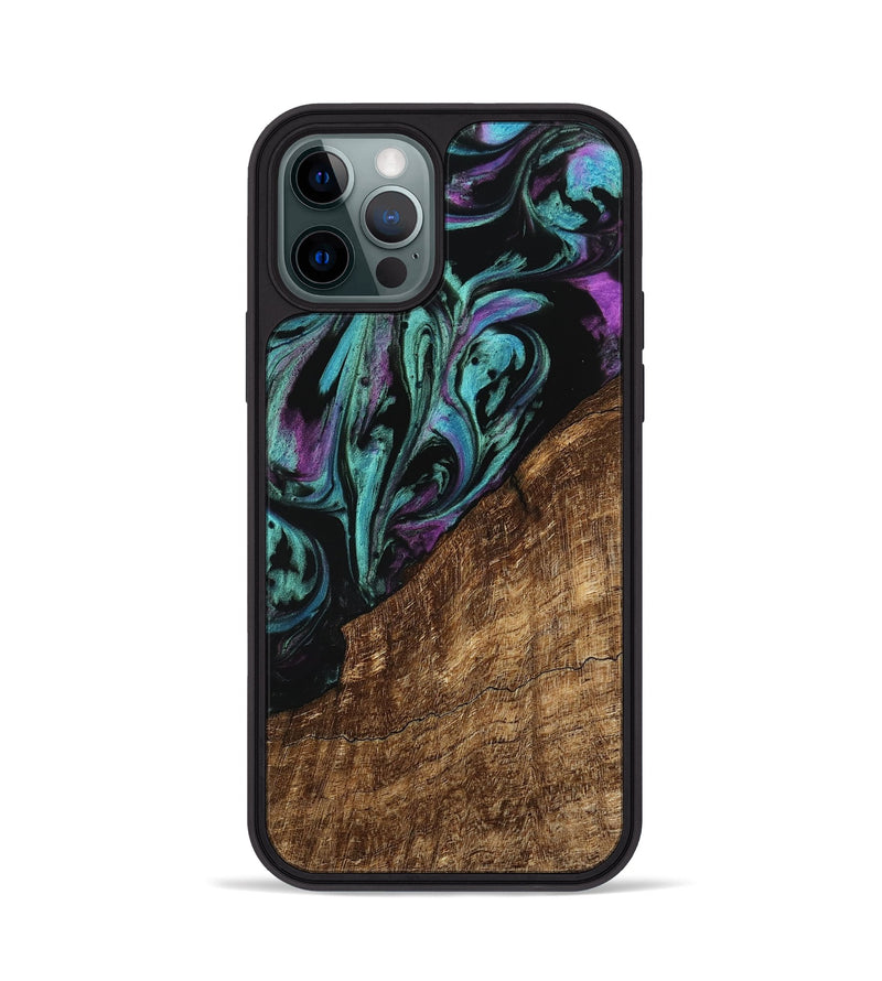 iPhone 12 Pro Wood Phone Case - Iolande (Purple, 745128)