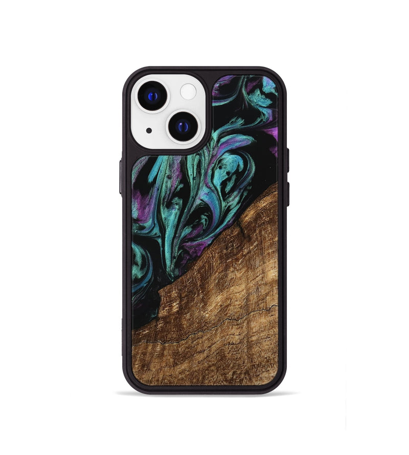 iPhone 13 mini Wood Phone Case - Iolande (Purple, 745128)