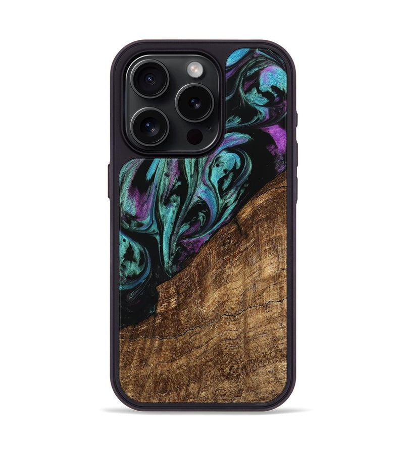 iPhone 15 Pro Wood Phone Case - Iolande (Purple, 745128)