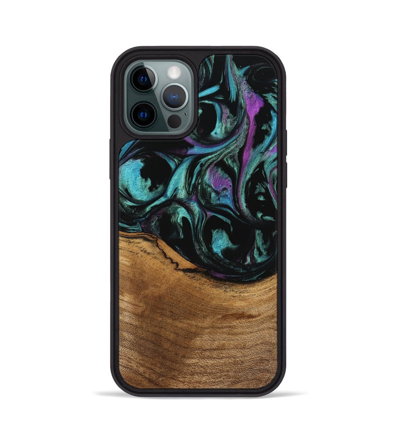 iPhone 12 Pro Wood Phone Case - Sami (Purple, 745129)