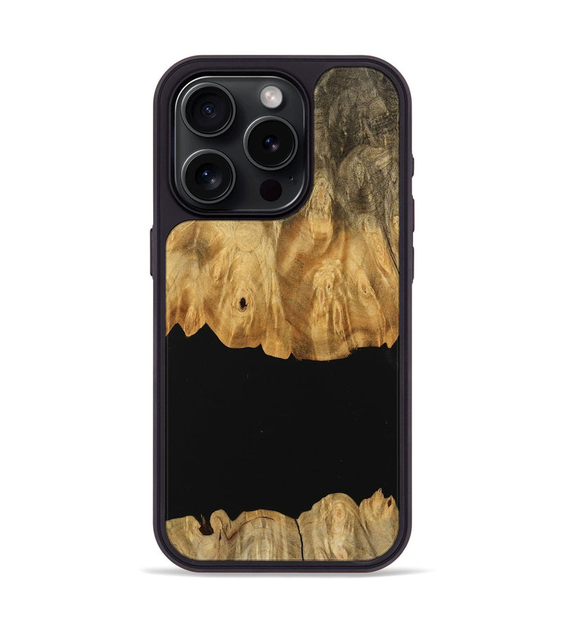 iPhone 15 Pro Wood Phone Case - Meta (Wood Burl, 745137)