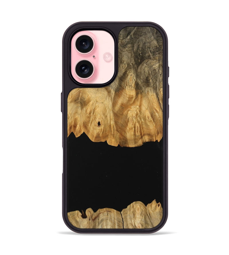 iPhone 16 Wood Phone Case - Meta (Wood Burl, 745137)