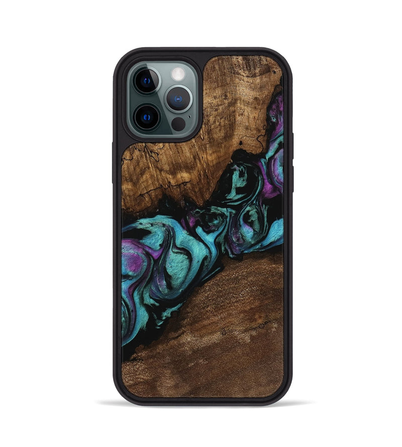 iPhone 12 Pro Wood Phone Case - Shannah (Purple, 745140)