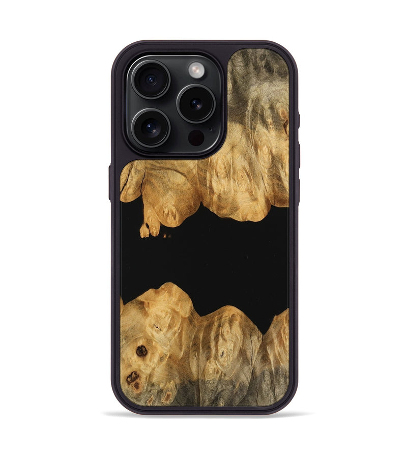 iPhone 15 Pro Wood Phone Case - Teddie (Wood Burl, 745146)