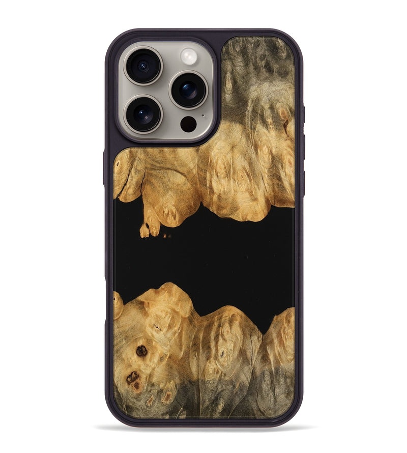 iPhone 16 Pro Max Wood Phone Case - Teddie (Wood Burl, 745146)