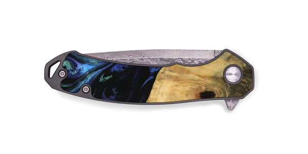 EDC Wood Pocket Knife - Deny (Blue, 745147)