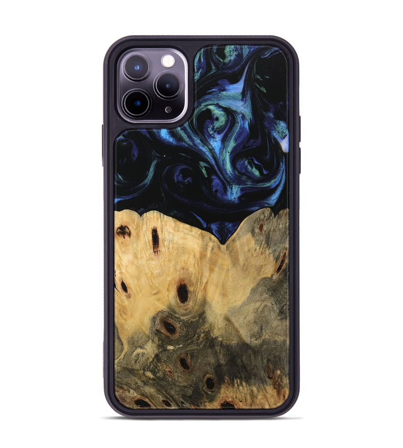 iPhone 11 Pro Max Wood Phone Case - Deny (Blue, 745147)