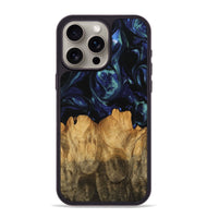 iPhone 15 Pro Max Wood Phone Case - Wakako (Blue, 745155)