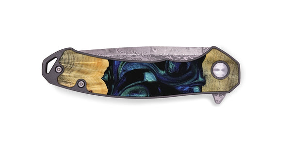 EDC Wood Pocket Knife - Caresa (Blue, 745156)