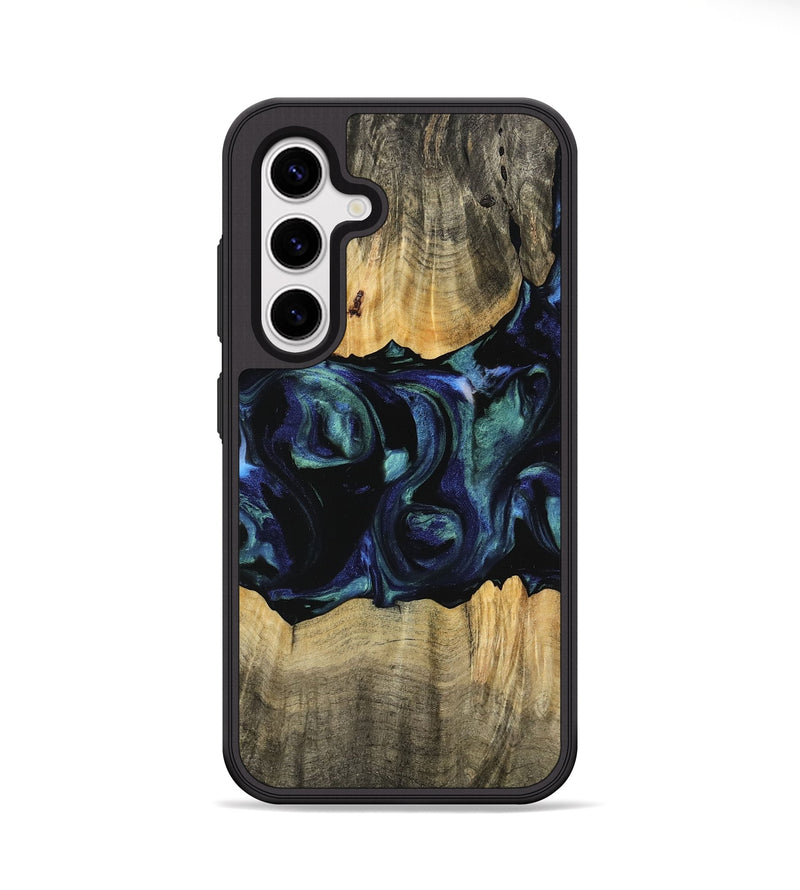 Galaxy S25 Wood Phone Case - Caresa (Blue, 745156)