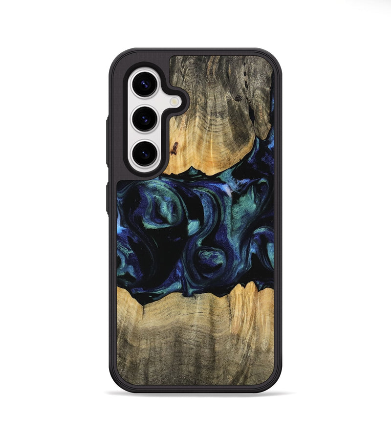 Galaxy S25 Plus Wood Phone Case - Caresa (Blue, 745156)