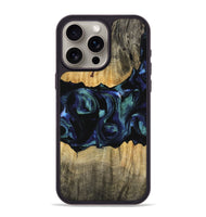 iPhone 15 Pro Max Wood Phone Case - Caresa (Blue, 745156)