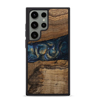 Galaxy S24 Ultra Wood Phone Case - Elvira (Teal & Gold, 745157)