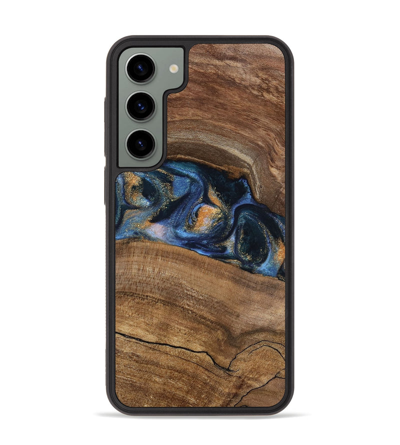 Galaxy S23 Plus Wood Phone Case - Gavra (Teal & Gold, 745158)