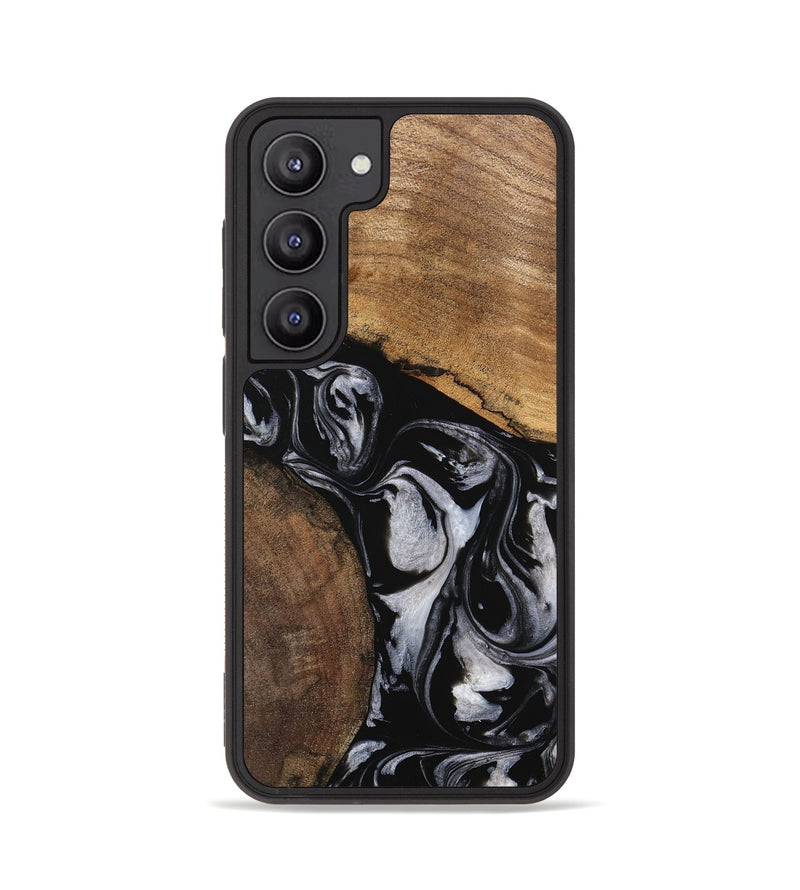 Galaxy S23 Wood Phone Case - Jolette (Black & White, 745162)